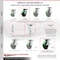 Service Caster 5 Inch Poly on Cast Iron Caster Set with Roller Bearing and Brakes/Swivel Locks SCC-35S520-PUR-GB-SLB-BSL-4 - alternate 6